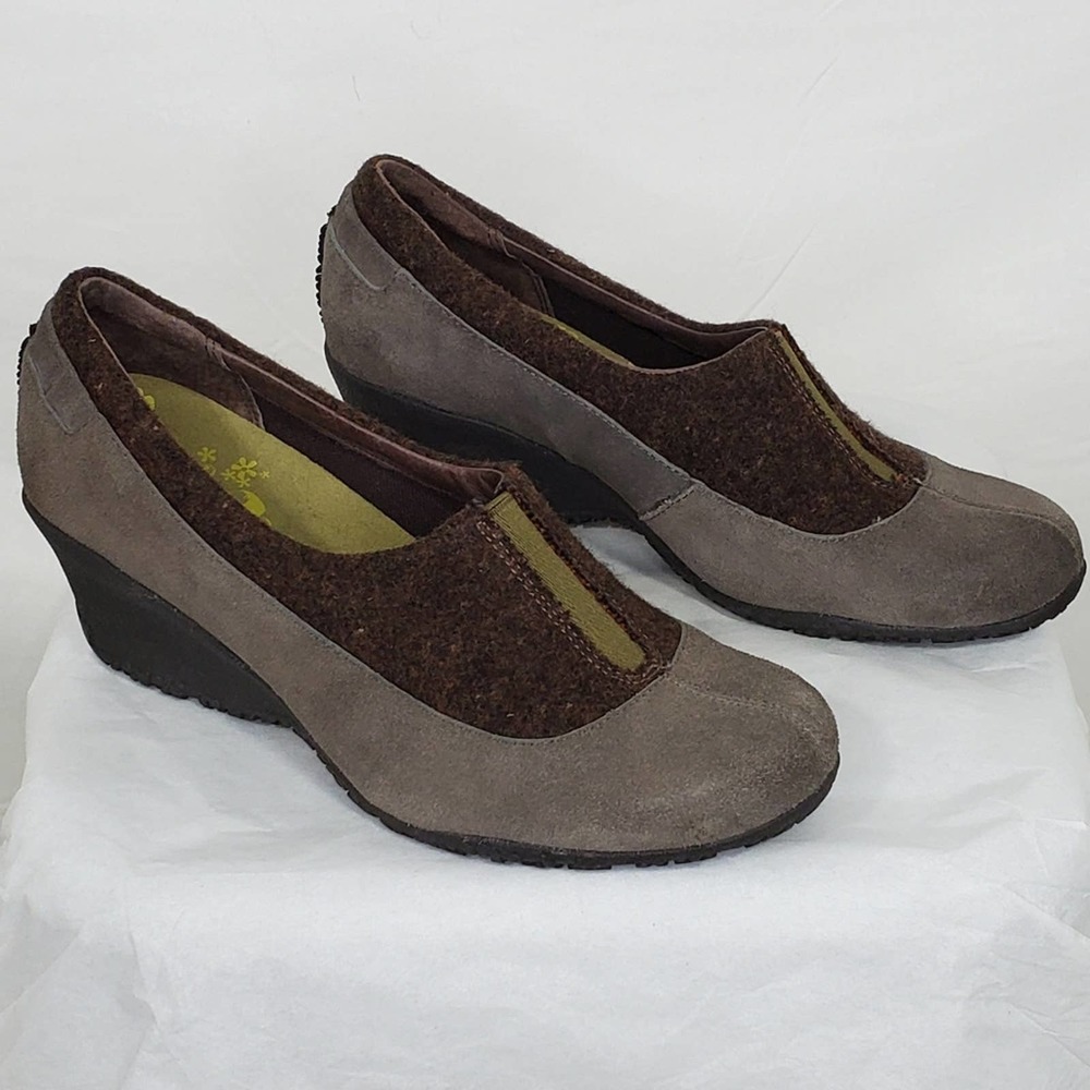 Merrell Tulip Wool Suede Wedge Shoes